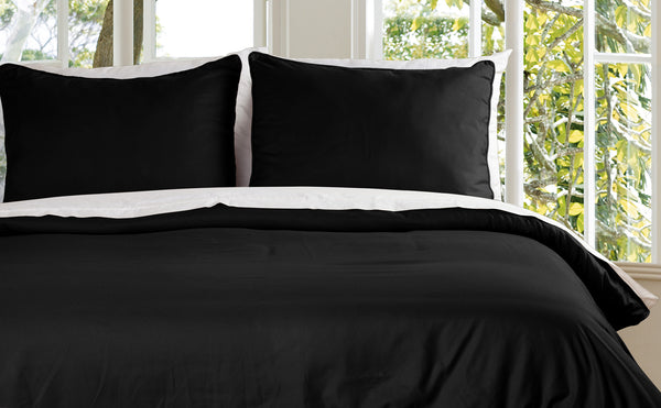 Lotus Home Water and Stain Resistant Duvet Cover Set