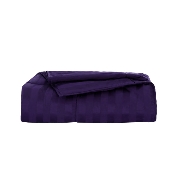 Cottonpure 300 Thread Count Cotton Damask Stripe Blanket