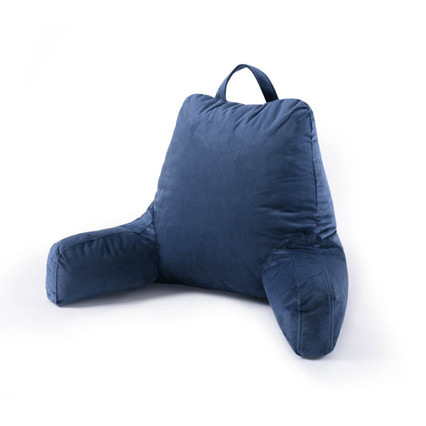 Retreat Life Plush Velvet Luxury Back Rest Pillow for Reading, Homeschool, Watching TV, Relaxing