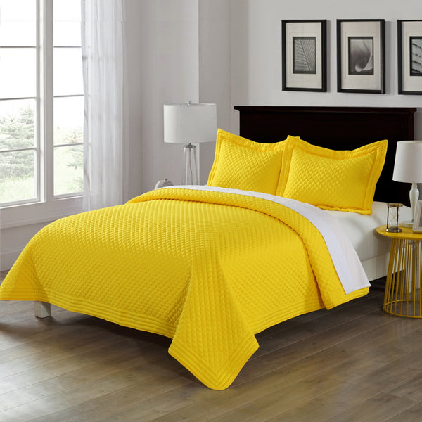 Lotus Home Diamondesque Water and Stain Resistant Quilt