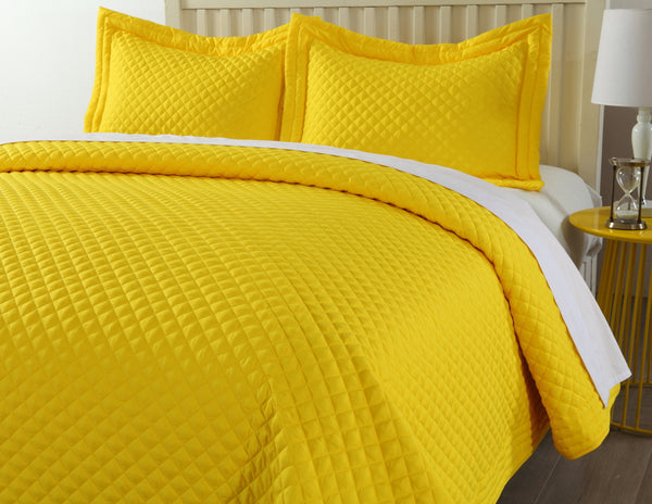 Lotus Home Diamondesque Water and Stain Resistant Quilt