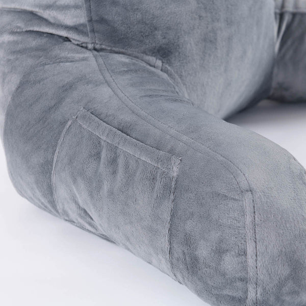 Retreat Life Plush Velvet Luxury Back Rest Pillow for Reading, Homeschool, Watching TV, Relaxing