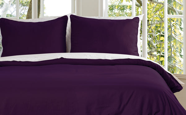 Lotus Home Water and Stain Resistant Duvet Cover Set