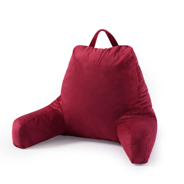 Retreat Life Plush Velvet Luxury Back Rest Pillow for Reading, Homeschool, Watching TV, Relaxing