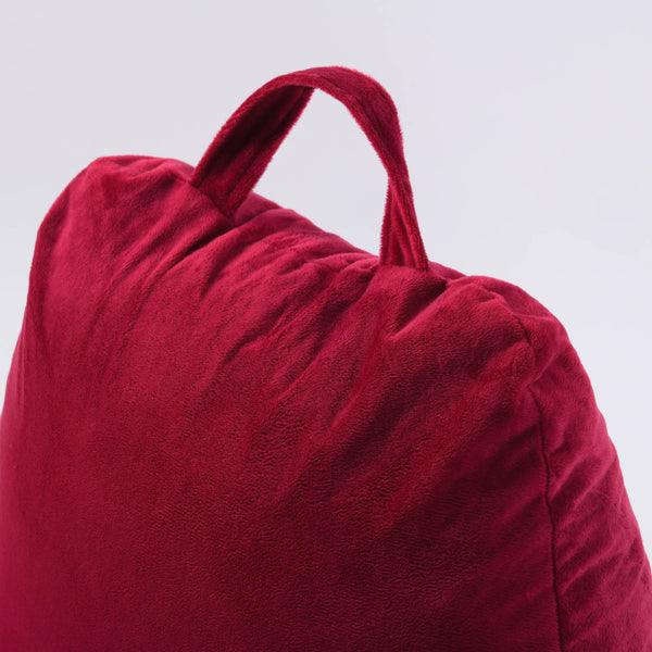 Retreat Life Plush Velvet Luxury Back Rest Pillow for Reading, Homeschool, Watching TV, Relaxing