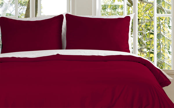 Lotus Home Water and Stain Resistant Duvet Cover Set