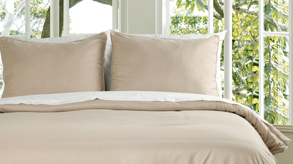 Lotus Home Water and Stain Resistant Duvet Cover Set