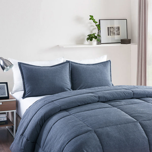 Messy Bed Washed Cotton Comforter Mini Set