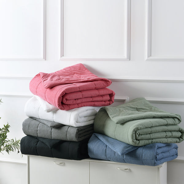 Messy Bed Washed Cotton 50" x 70" Throw Blanket