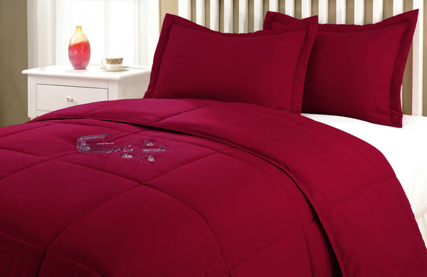 Lotus Home Water and Stain Resistant Comforter Set